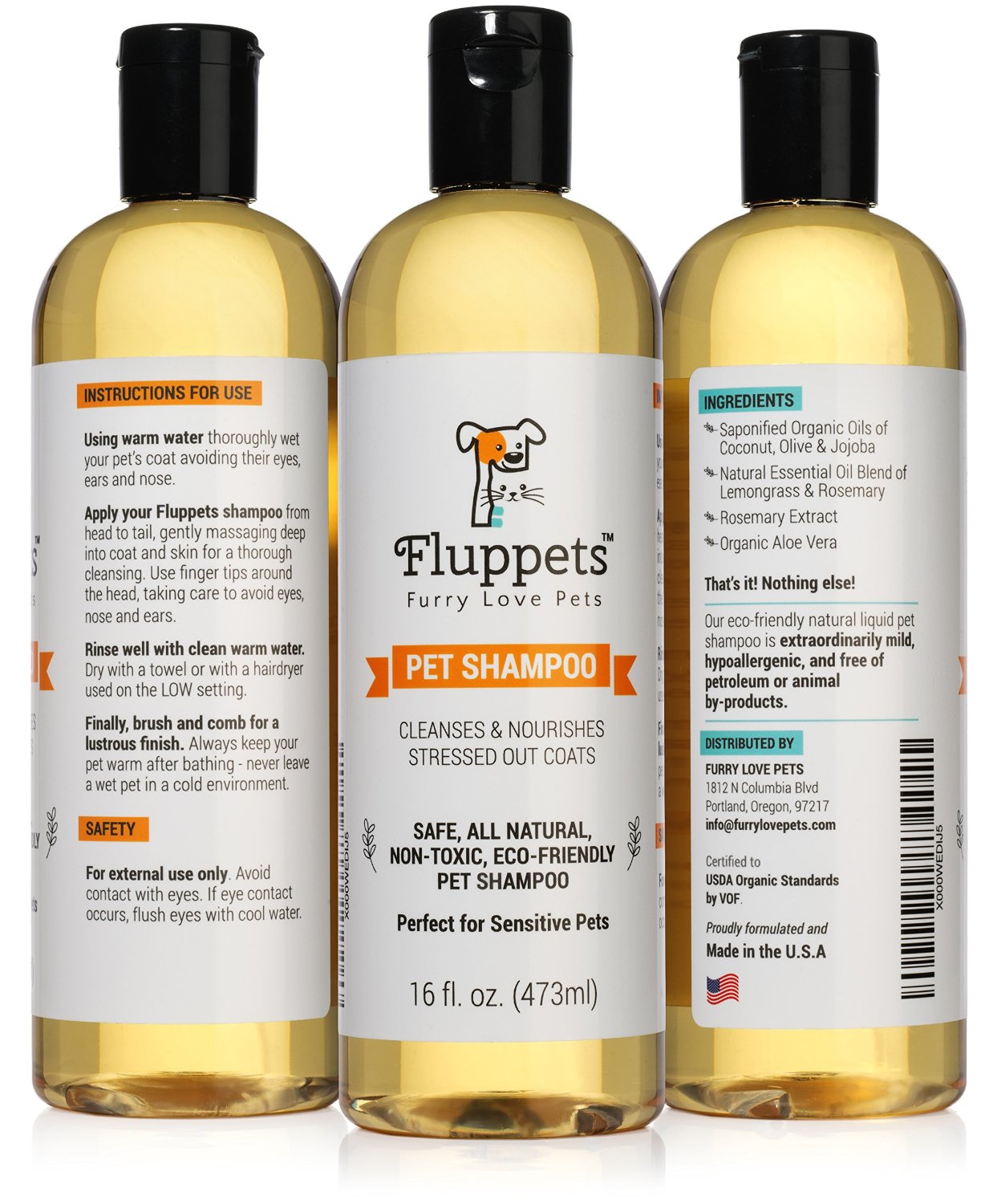 fluppets organic shiba inu shampoo