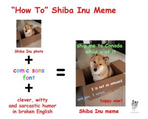 shiba inu meme comic sans