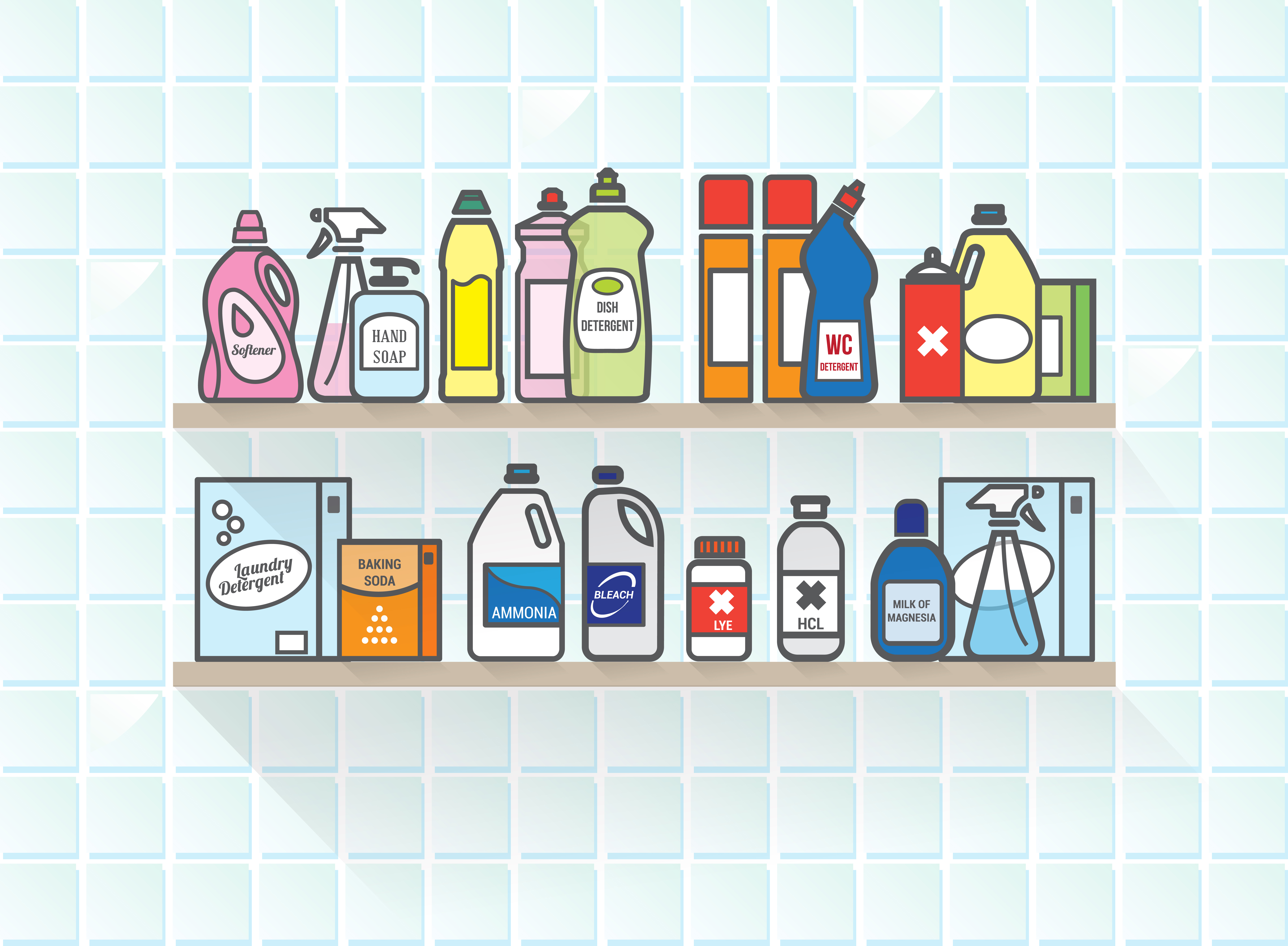 common household cleaning toxins