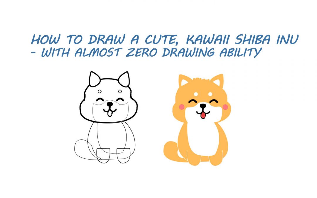 How To Draw A Cute Dog A Shiba Inu Doge My First Shiba Inu