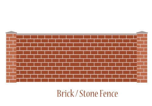 brick stone fence graphic