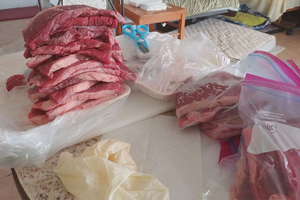 fresh beef meat for shiba inu dog homemade dog food