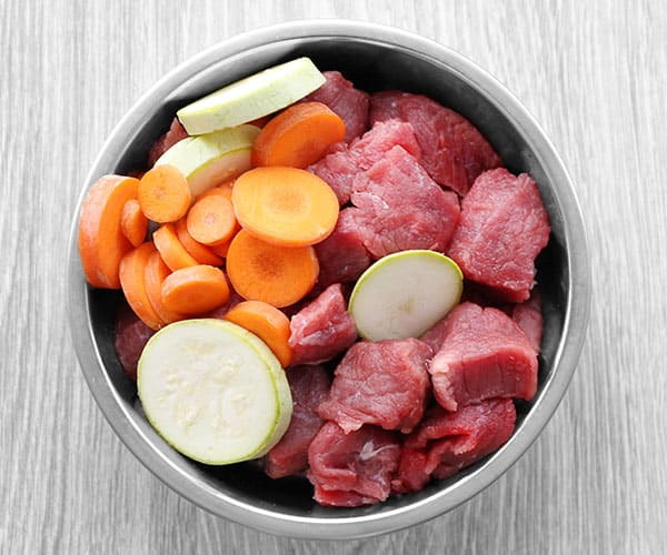 fresh raw dog food